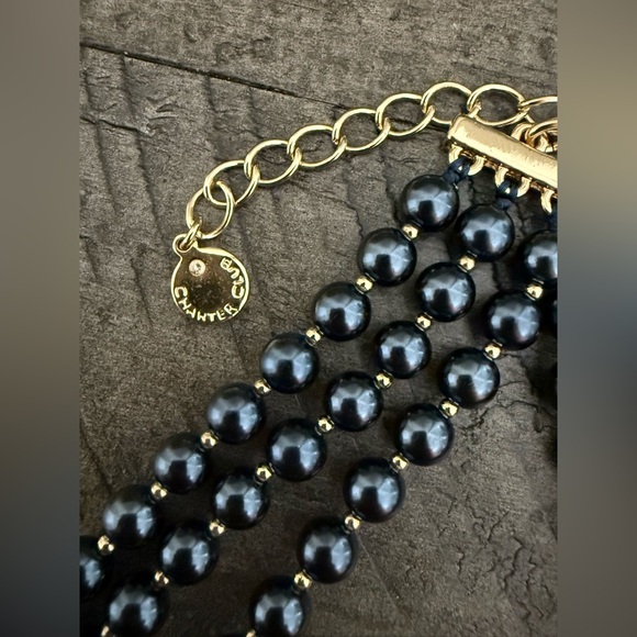 Charter Club Navy Pearl Necklace - Picture 2 of 6